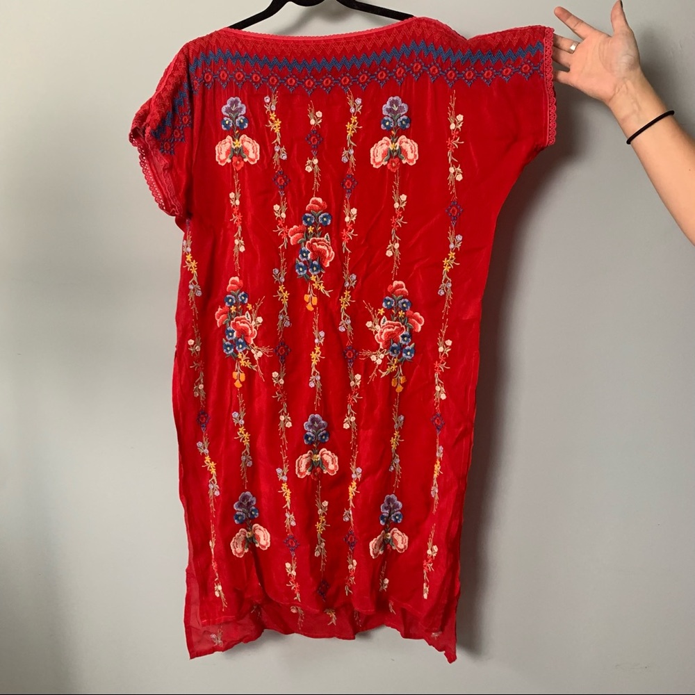 JOHNNY WAS EMBROIDERED TUNIC